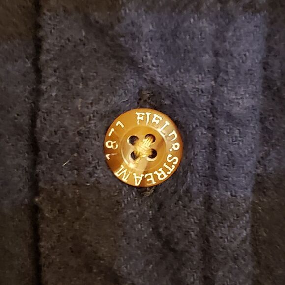 Field Stream Mens Long Sleeve Shacket Plaid Flannel Vintage XL See Measurements - Picture 4 of 9